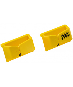 Petzl LANYARD CONNECTOR HOLDER YELLOW žluté držáky spojek - 2 ks