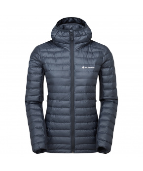 Montane FEM ICARUS LITE HOODIE-ECLIPSE BLUE-UK14/L dámská bunda modrá