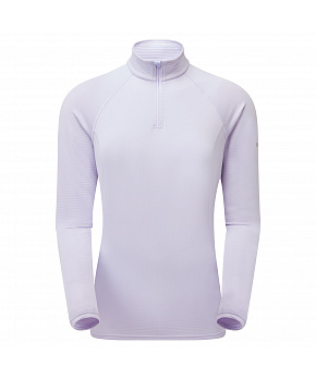 Montane FEM PROTIUM LITE PULL ON-LILAC HAZE-UK12/M dámská mikina šedofialová