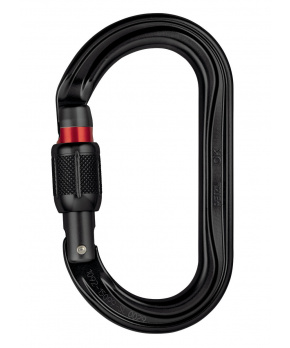Petzl OK SCREW LOCK karabina ovál se šroubovací poj. ČERNÁ