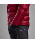 Montane ANTI-FREEZE XT HOODIE-ACER RED-M pánská bunda tmavě červená