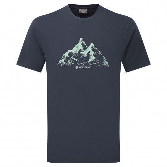 Montane DUAL MOUNTAIN T-SHIRT-ECLIPSE BLUE-XL pánské tričko modré