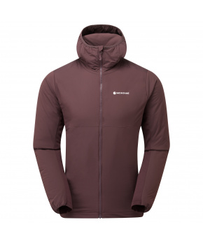 FIREBALL LITE HOODIE-DARK GARNET-M pánská bunda hnědofialová