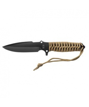 MARAUDEUR SURVIVAL KNIFE PARACORD 550 ®  COYOTE BROWN / SMOOTH BLADE + KYDEX SHEATH