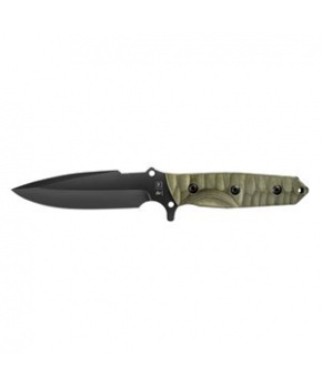MARAUDEUR SURVIVAL KNIFE G10 ARMY GREEN HANDLE / SMOOTH BLADE + KYDEX SHEATH