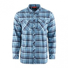 Dungeness Seawool Flannel Shirt  Captain's Blue, XL