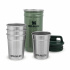 STANLEY Set 4 kusů nerez panáků The Pre-Party Shot Glass Set Hammertone Green