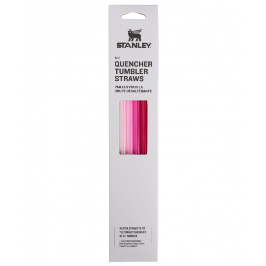 STANLEY slámky/brčka náhradní pro The Quencher Travel Tumbler Straws 890 ml/30oz 4 kusů Pink