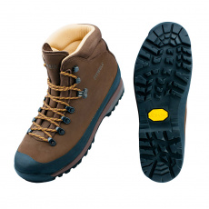 Unisex trekingová obuv Fitwell Ghibli brown,nubuk,eVent,Vibram