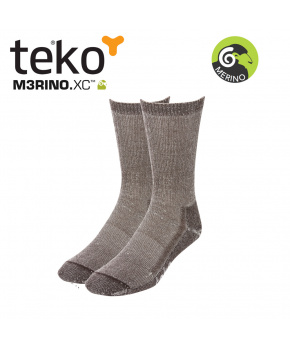 Teko 9904 MERINO.XC Midweight Hiking brown turistické ponožky