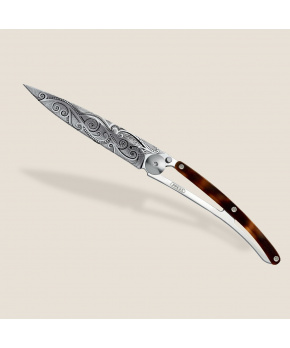 Kapesní nůž Deejo 1AC108 Tattoo Mirror 37g ambered turtle Pacific Kapesní nůž Deejo 1AC108 Tattoo Mirror 37g ambered turtle Pacific