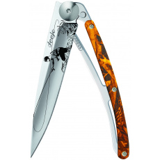 Deejo 1AM013 Tattoo,mirror 37g,orange camo,Fly Fishing