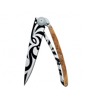 Kapesní nůž Deejo 1CB020 Tattoo 37g  juniper wood Tribal