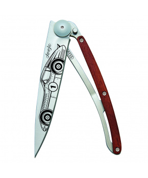 Kapesní nůž Deejo 1CB062 Tattoo 37g coralwood Racing Car