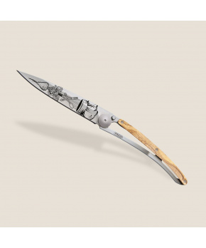 Kapesní nůž Deejo 1CB065 Tattoo 37g olive wood Chef Kapesní nůž Deejo 1CB065 Tattoo 37g olive wood Chef