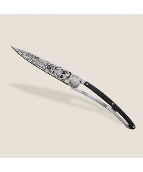 Kapesní nůž Deejo 1CB103 Tattoo 37g ebony wood Spray