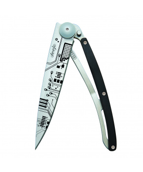 Kapesní nůž Deejo 1CB105 Tattoo 37g ebony wood Circuit Board