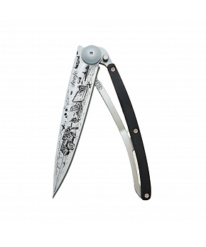 Kapesní nůž Deejo 1CB114 Tattoo 37g ebony wood D-Day Kapesní nůž Deejo 1CB114 Tattoo 37g ebony wood D-Day