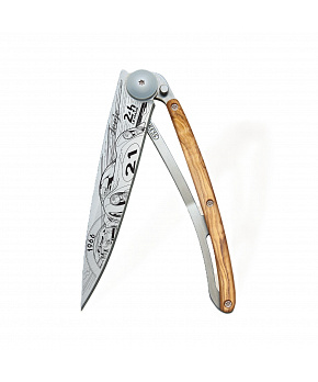 Kapesní nůž Deejo 1CB120 Tattoo 37g olive wood 24H Le Mans 1966 Kapesní nůž Deejo 1CB120 Tattoo 37g olive wood 24H Le Mans 1966