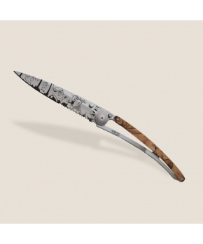 Kapesní nůž Deejo 1CC513 Tattoo Serration 37g brown camo Hunting Day Kapesní nůž Deejo 1CC513 Tattoo Serration 37g brown camo Hunting Day