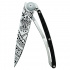 Kapesní nůž Deejo 1CC539 Tattoo Serration 37g carbon fiber Polynesian