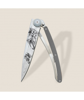 Kapesní nůž Deejo 1CM028 Tattoo 37g aluminium dark grey Moto Racing Kapesní nůž Deejo 1CM028 Tattoo 37g aluminium dark grey Moto Racing