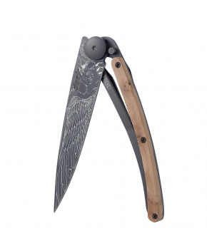 Kapesní nůž Deejo 1GB108 Tattoo Black 37g juniper wood Eagle