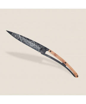 Kapesní nůž Deejo 1GB113 Tattoo Black 37g juniper wood Esoteric Kapesní nůž Deejo 1GB113 Tattoo Black 37g juniper wood Esoteric
