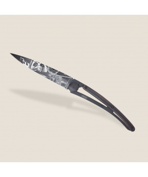 Kapesní nůž Deejo 1GB134 Tattoo Black 37g ebony wood Ride or Die Kapesní nůž Deejo 1GB134 Tattoo Black 37g ebony wood Ride or Die