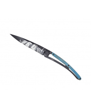 Kapesní nůž Deejo 1GB159 Tattoo Black 37g blue beech Corsair