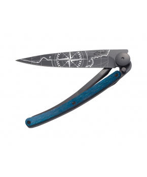 Kapesní nůž Deejo 1GB169 Tattoo Black 37g blue beech Terra Incognita
