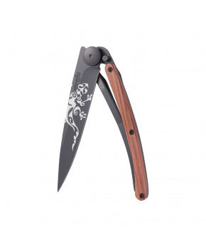 Kapesní nůž Deejo 1GB170 Tattoo Black 37g coralwood Gecko Kapesní nůž Deejo 1GB170 Tattoo Black 37g coralwood Gecko