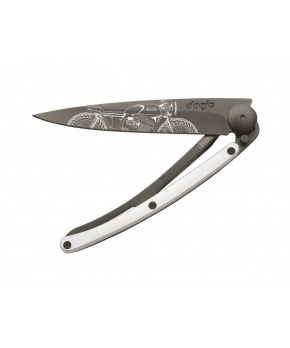 Kapesní nůž Deejo 1GM024 GOLD Tattoo Black 37g 9kt white gold Café Racer Kapesní nůž Deejo 1GM024 GOLD Tattoo Black 37g 9kt white gold Café Racer