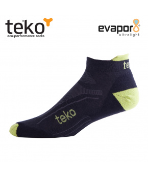 Teko 2201 eV8 Light Low carbon-firefly pánské cyklistické ponožky Teko 2201 eV8 Light Low carbon-firefly pánské cyklistické ponožky