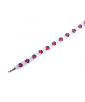 Dětské elastické tkaničky Tobby ploché strawberry