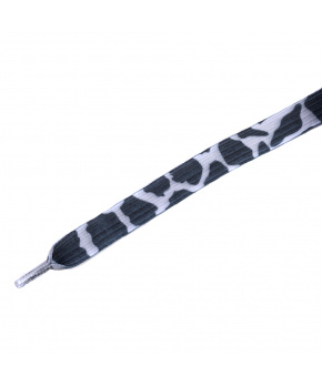 Dětské elastické tkaničky Tobby ploché panther black/white