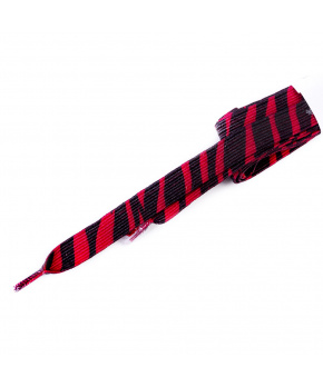 Dětské elastické tkaničky Tobby ploché  zebra black/red