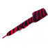 Dětské elastické tkaničky Tobby ploché  zebra black/red