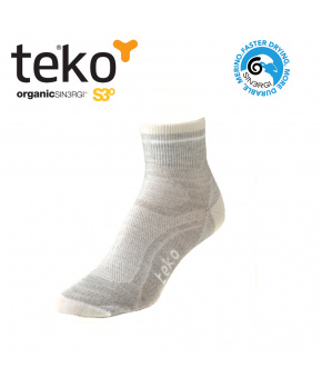 Teko 3355 S3O Ultralight Minicrew silver heather-natural dámské běžecké ponožky