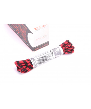 Tkaničky kulaté Tobby 0242-86 black-red multipack Tkaničky kulaté Tobby 0242-86 black-red multipack