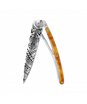 Kapesní nůž Deejo 9AC101 Tattoo 27g light turtle Polynesian Kapesní nůž Deejo 9AC101 Tattoo 27g light turtle Polynesian