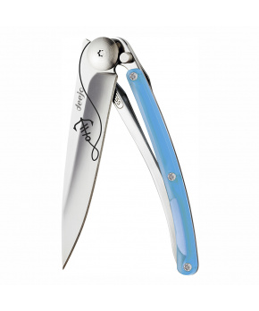 Kapesní nůž Deejo 9AP020 tattoo colors 27g. modrý "anchor"