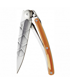 Kapesní nůž Deejo 9AP023 Tattoo colors 27g orange Symmetry