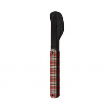 Magnetický příborový set Akinod 12h34 black mirror Red tartan