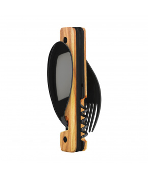 Kapesní multifunkční příbor Akinod 13h25 black mirror finish olive wood Kapesní multifunkční příbor Akinod 13h25 black mirror finish olive wood