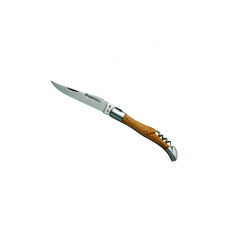 Laguiole DUB073 kapesní nůž, čepel 12cm, uhlíková ocel, vývrtka, rukojeť jalovec