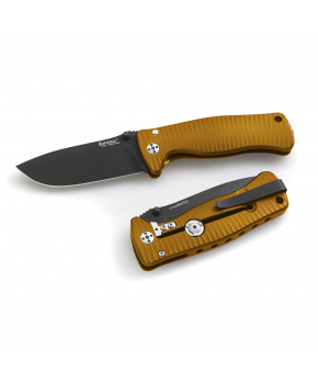 Kapesní nůž LionSteel SR2A OB čepel ocel Sleipner černá,hliníková rukojeť