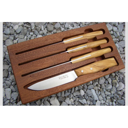 LionSteel 9001S UL sada 4 steakových nožů