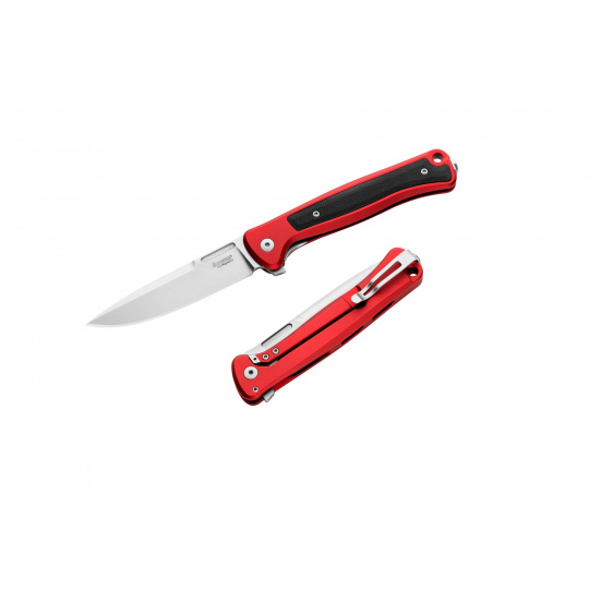 Lionsteel Skinny SK01A RS Aluminium - Red / Stone Washed blade