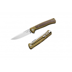 Lionsteel Skinny SK01A GS Aluminium -Green / Stone Washed blade